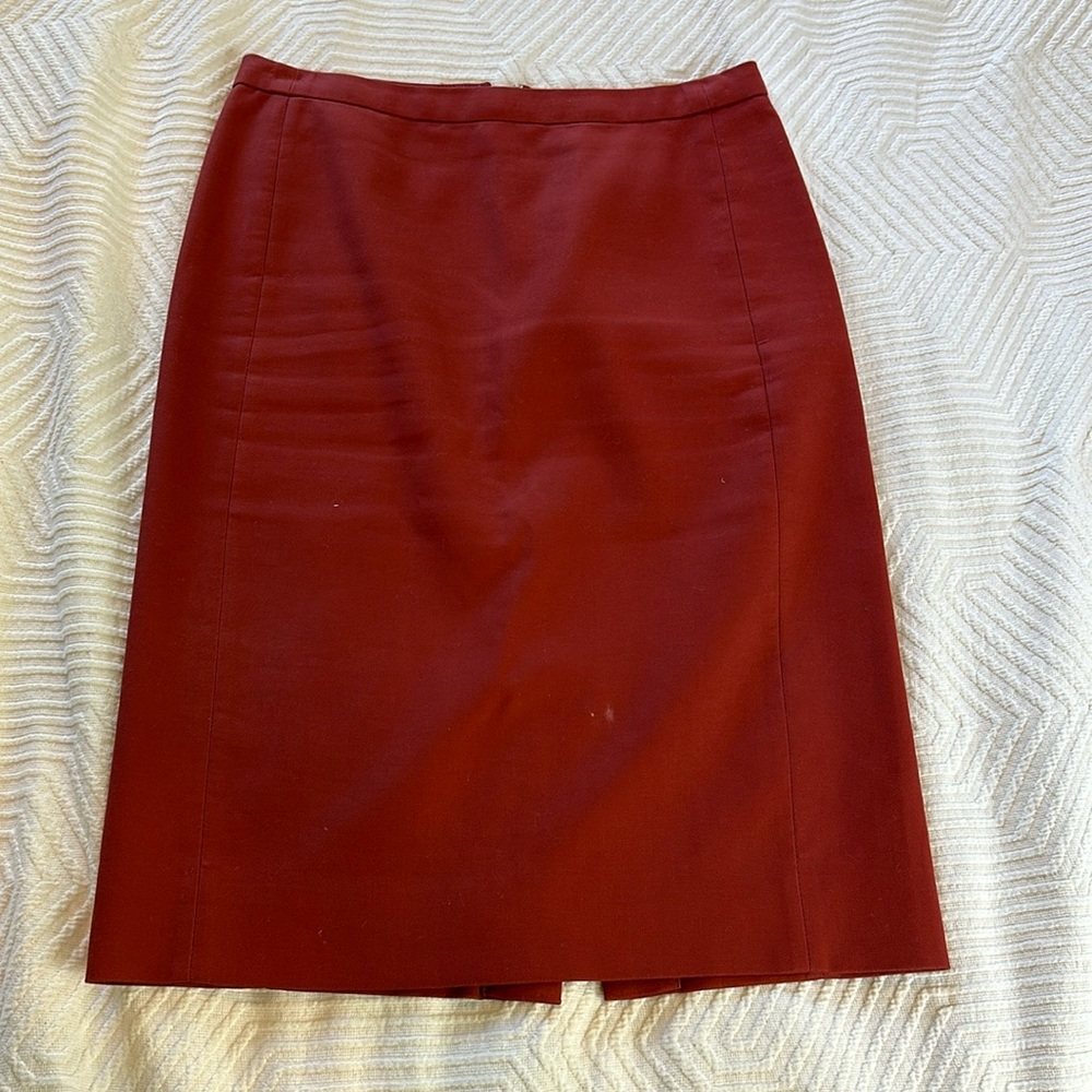JCrew No2 Pencil Skirt Rust Color